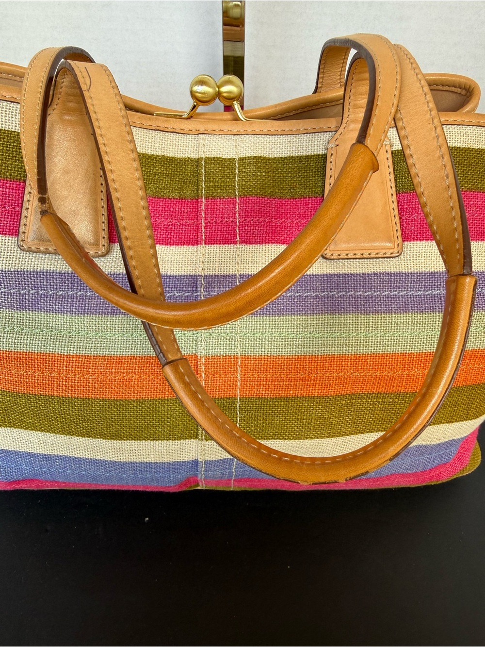 Coach Limited edition 10th Anniversary Hampton Satchel, multicolor. - Picture 5 of 11